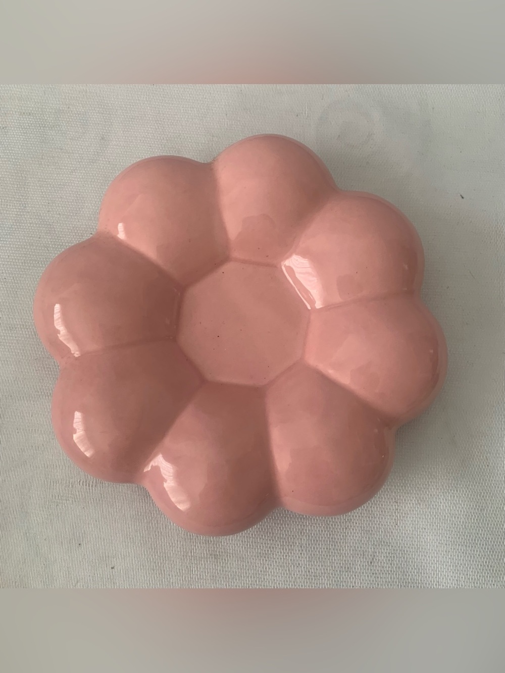 Pink Floral Ceramic Dish
